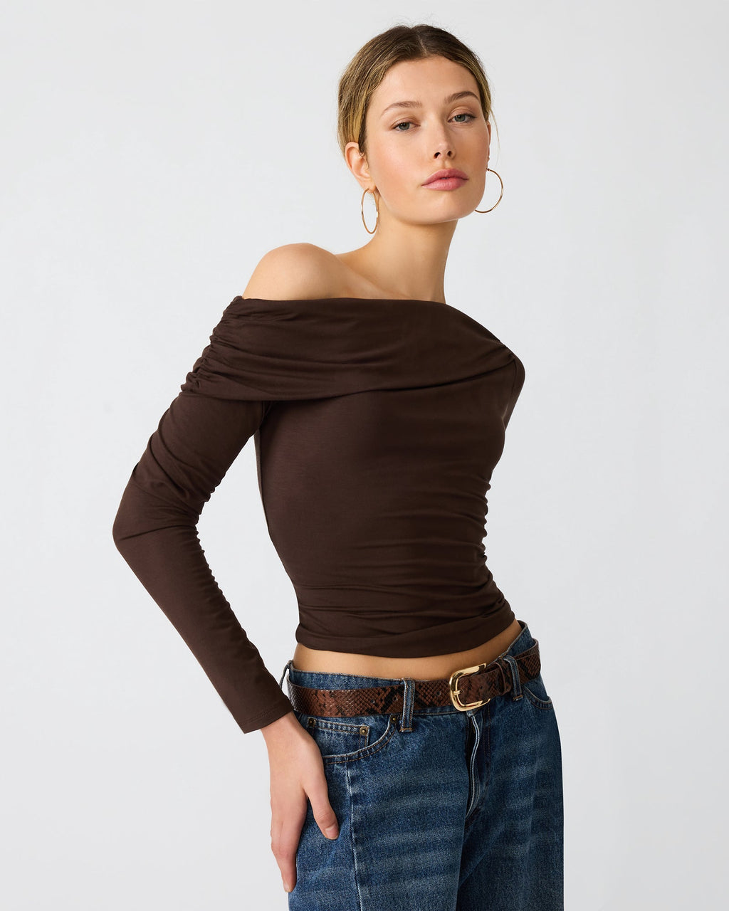 RYDER KNIT TOP WALNUT