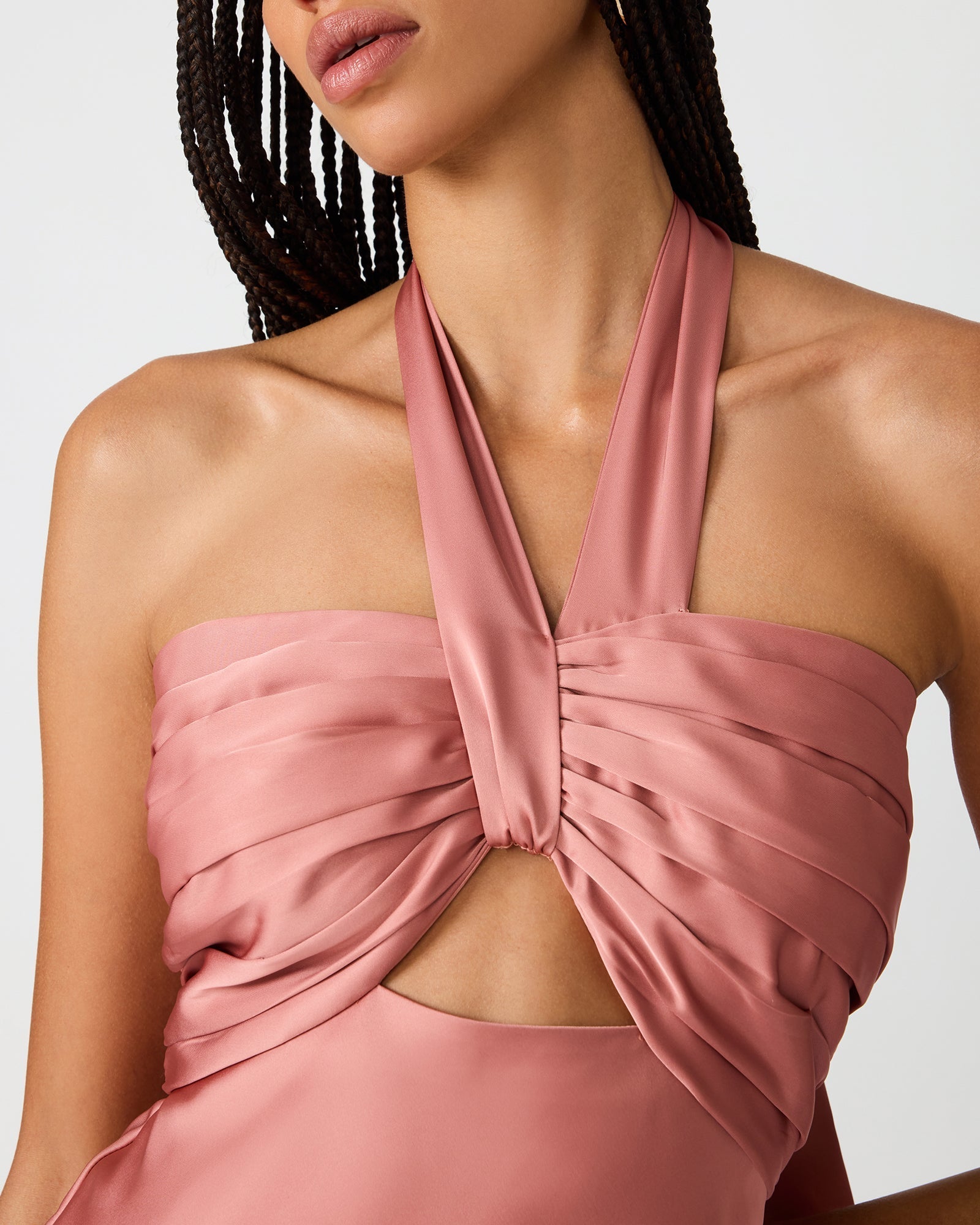 EVIANA DRESS ROSE NUDE