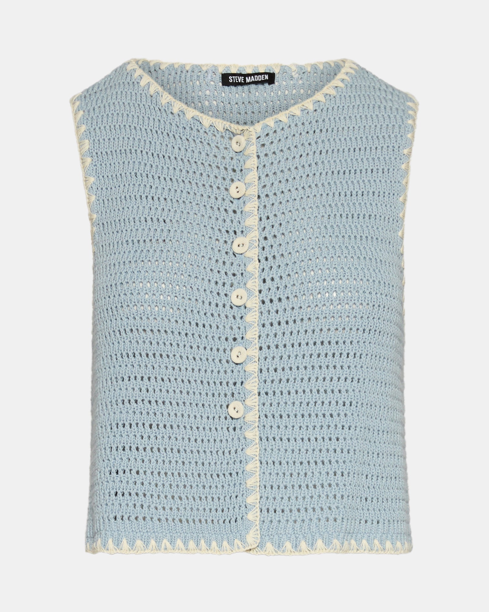 ANNYA SWEATER VEST BLUE ICE