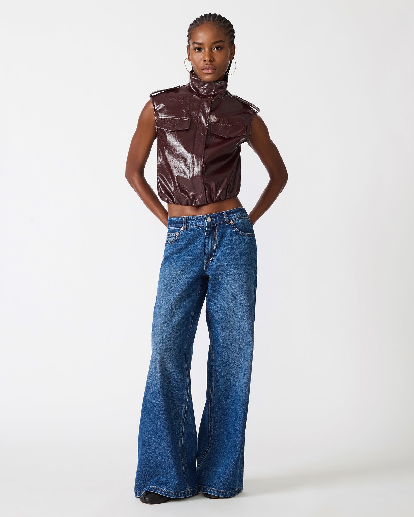 LUXIE VEST DEEP FIG