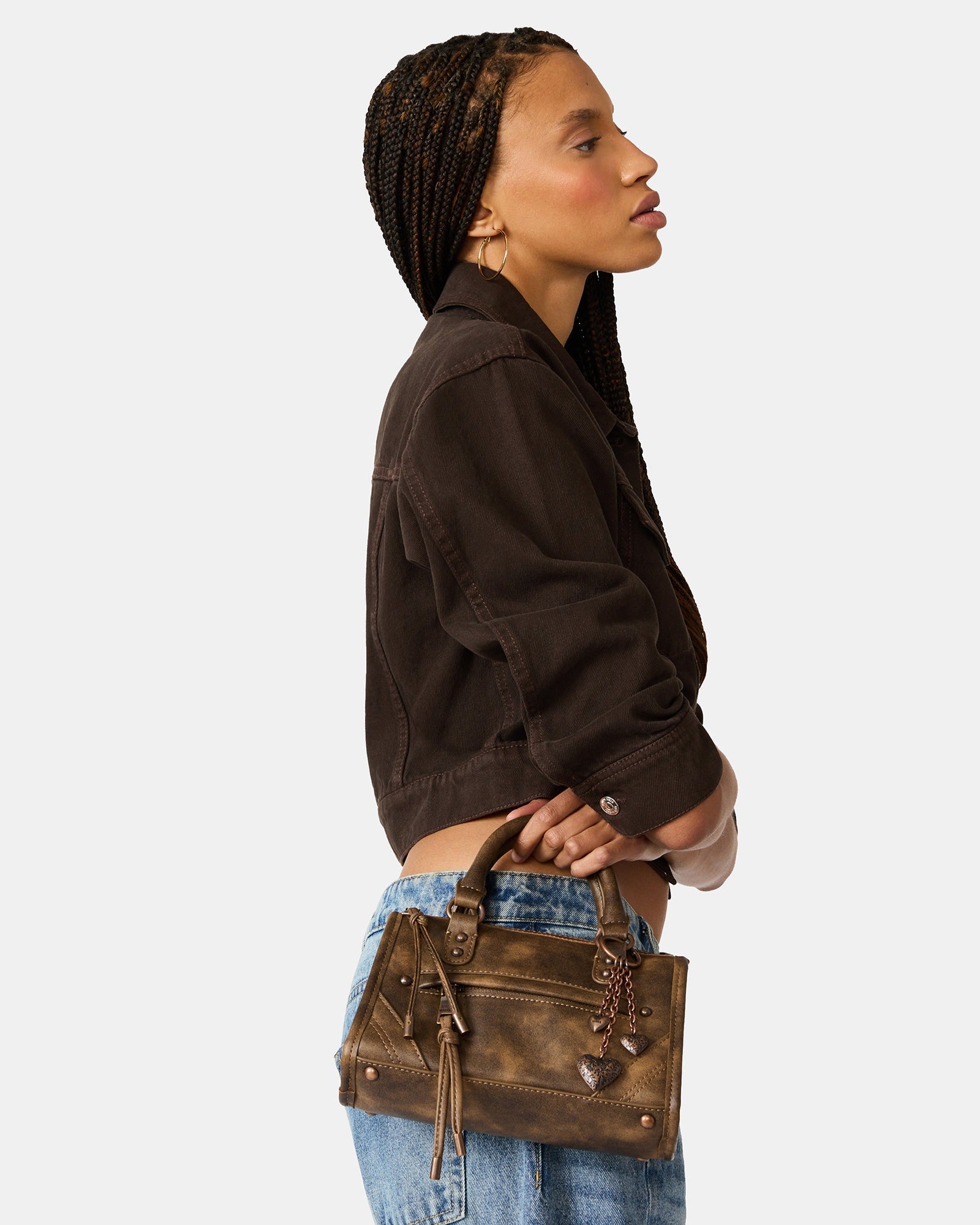 ELIDE BAG DISTRESSED BROWN
