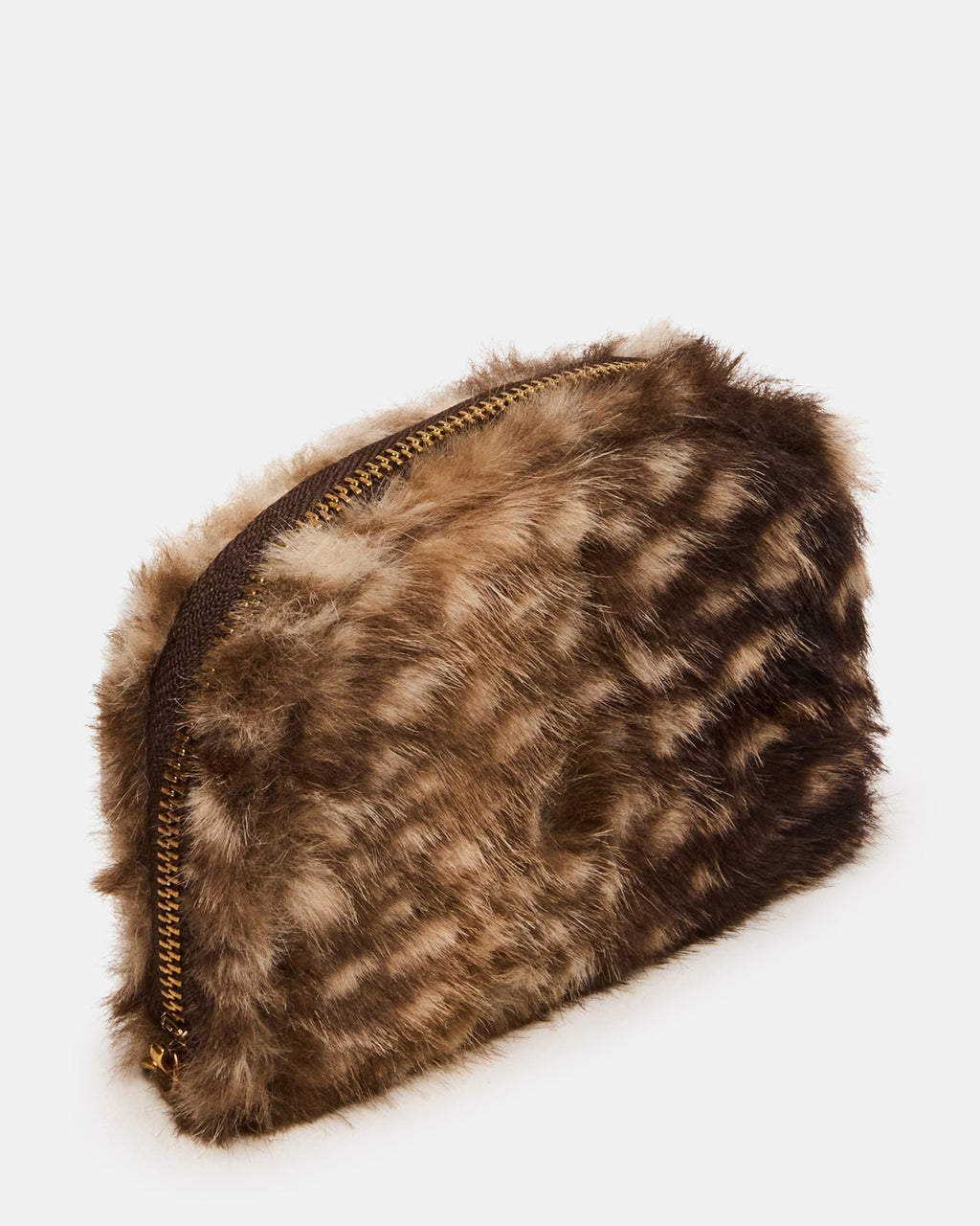 JADEZ FAUX FUR WALLET CHOCOLATE MULTI