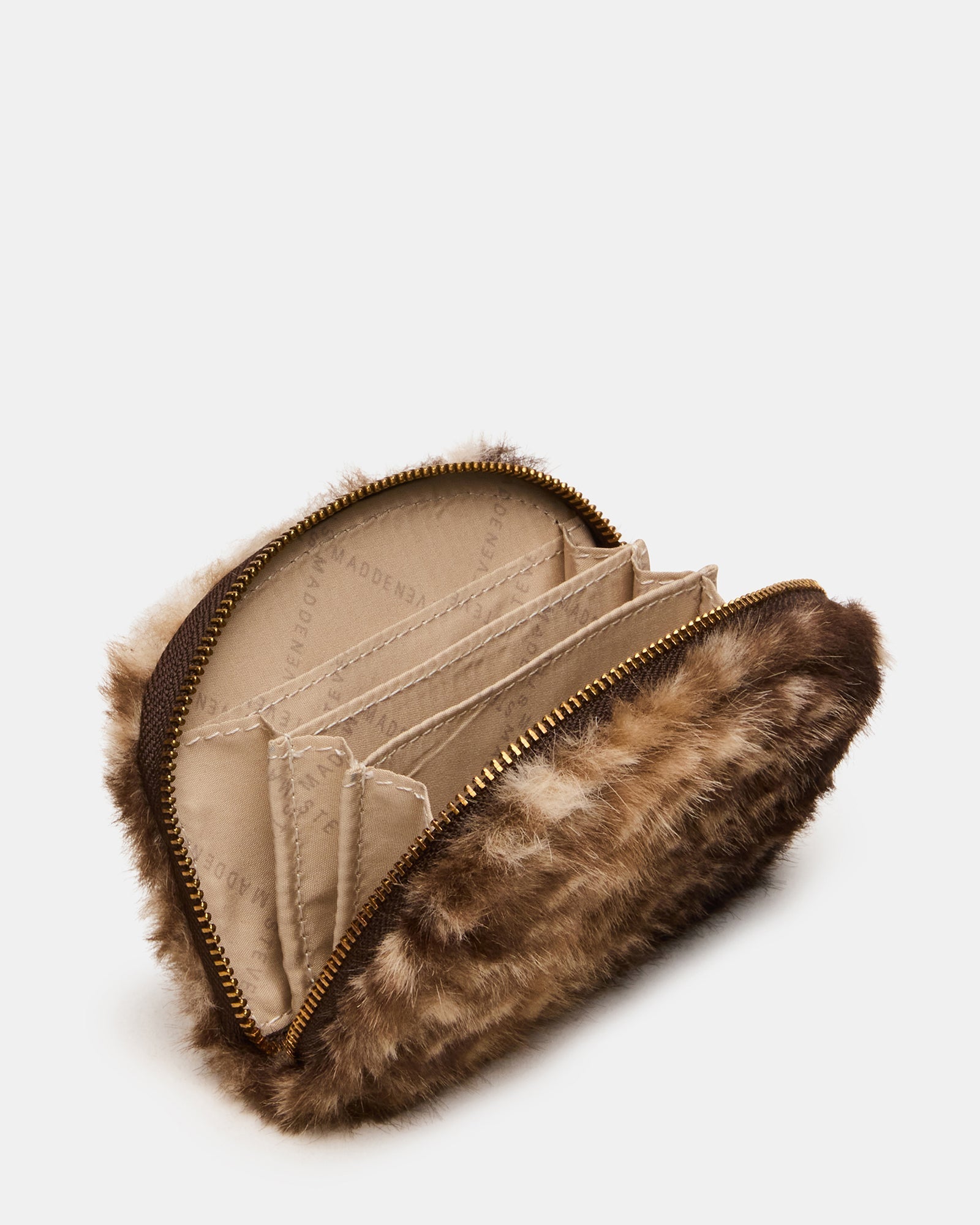 JADEZ FAUX FUR WALLET CHOCOLATE MULTI