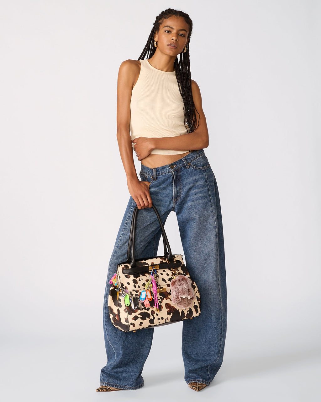LEILANI BAG BROWN PRINT