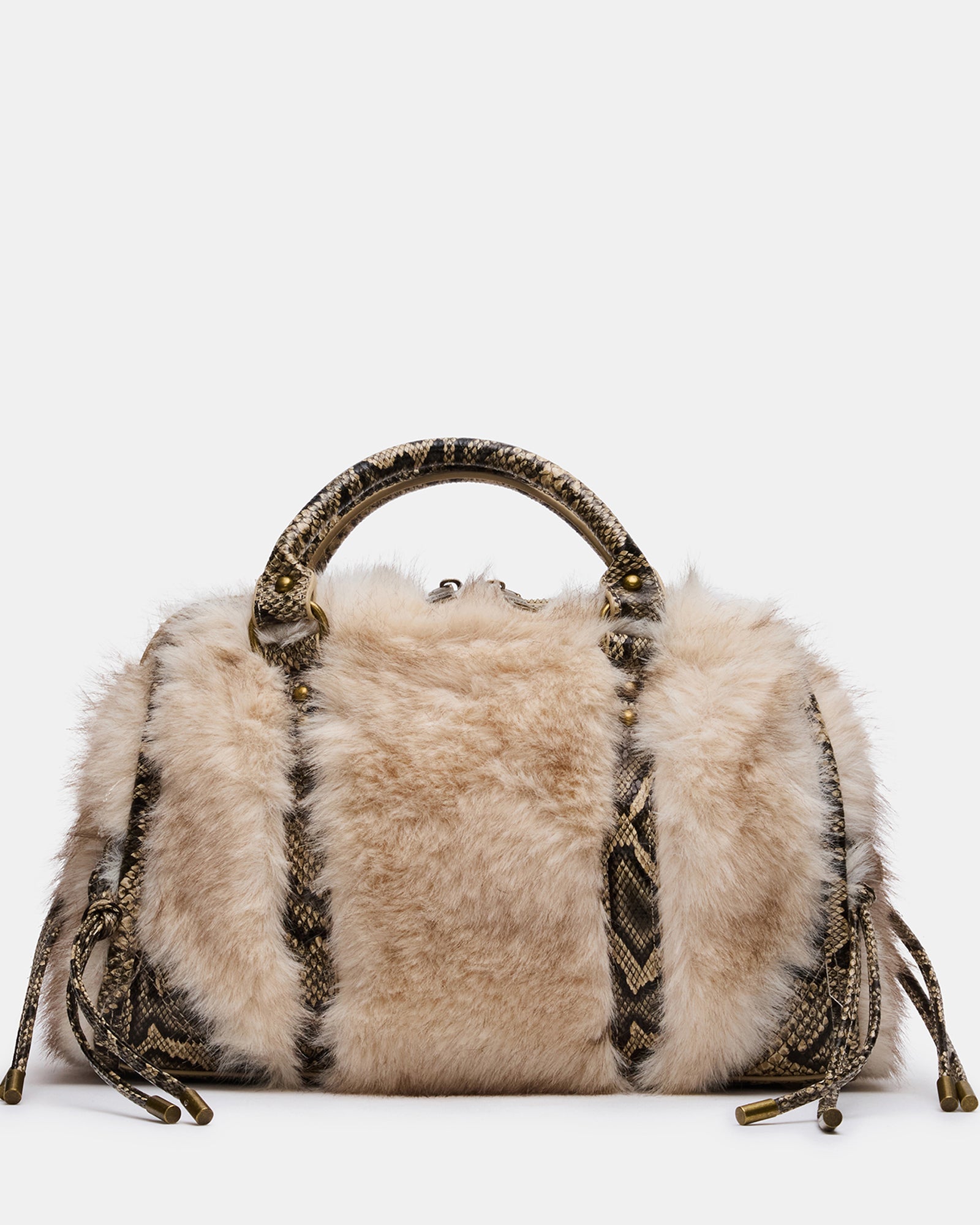 RIGGS FAUX FUR BAG NATURAL