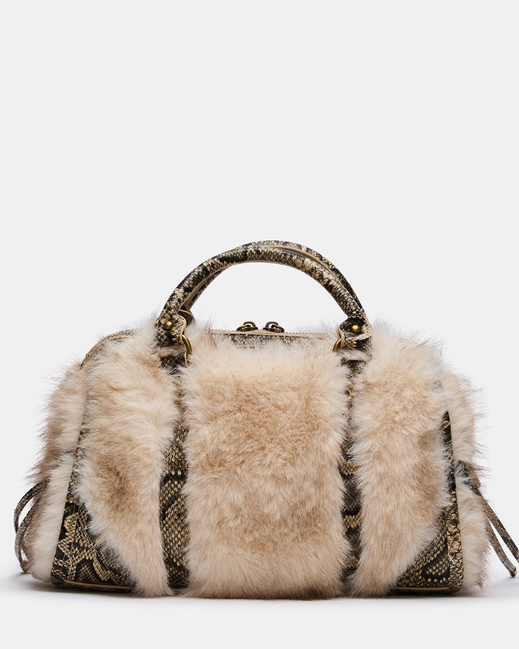 RIGGS FAUX FUR BAG NATURAL