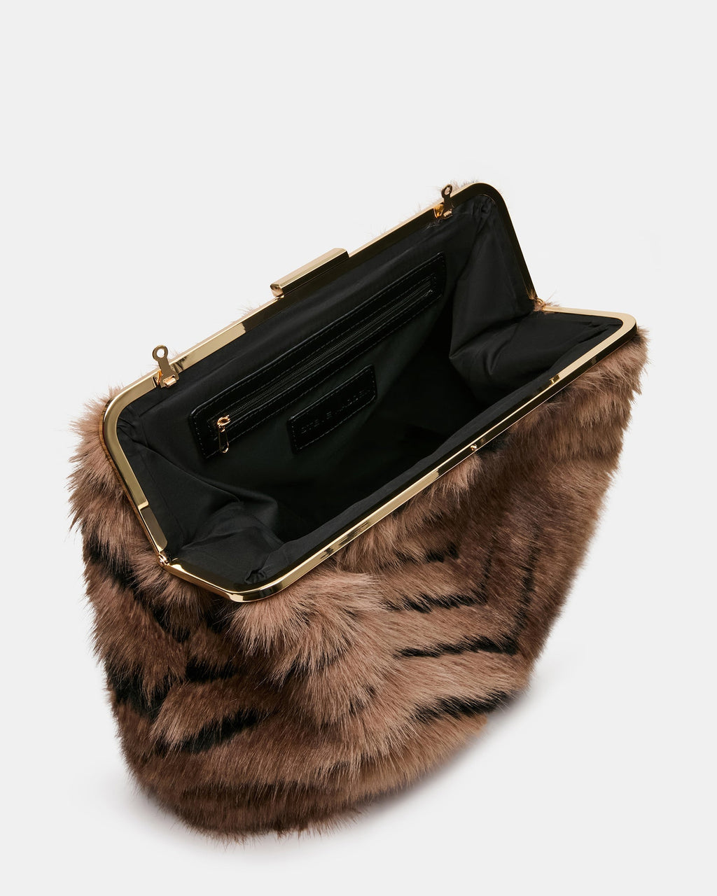 SEFINA FAUX FUR BAG BLACK/TAN