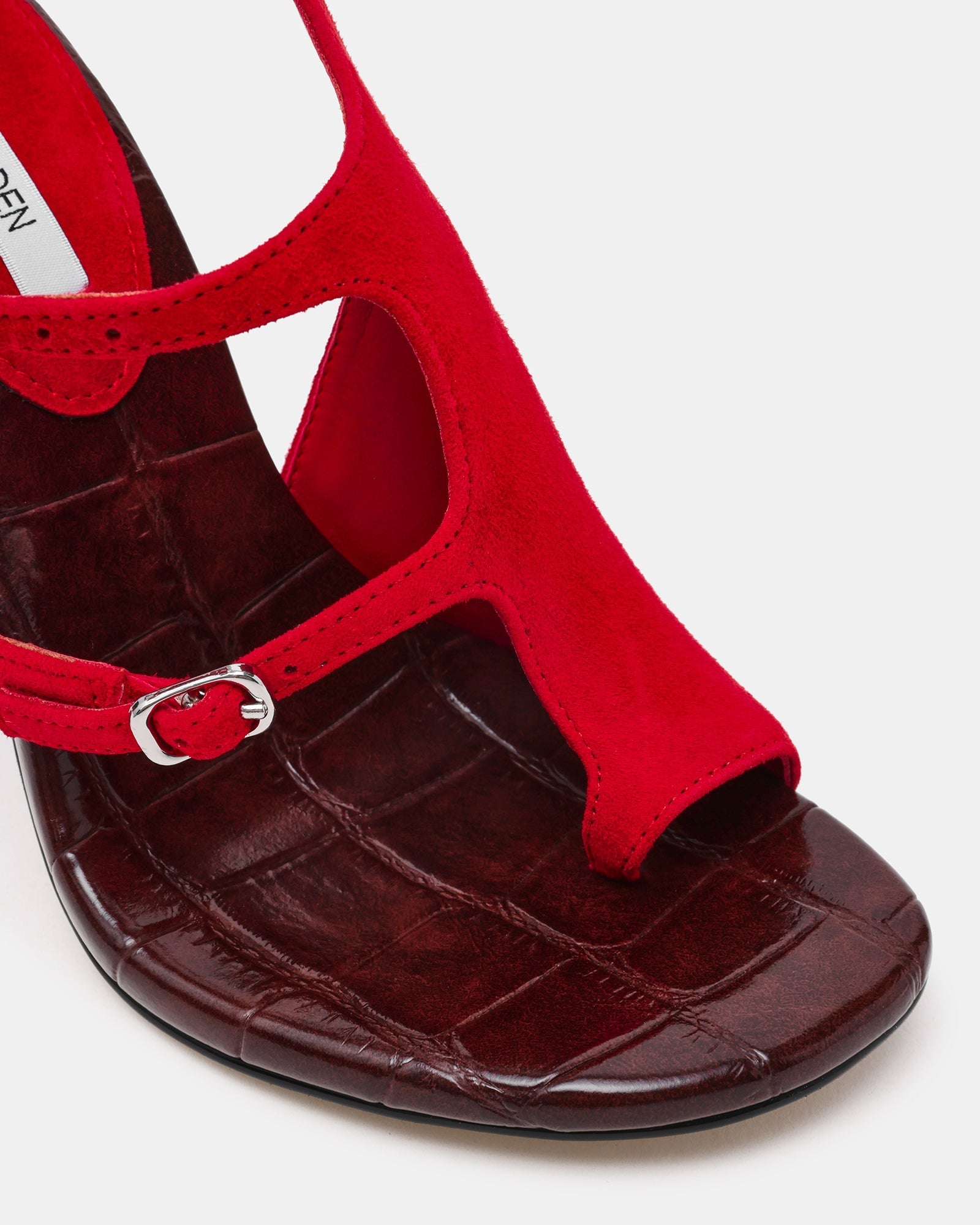 TALLIE RED SUEDE